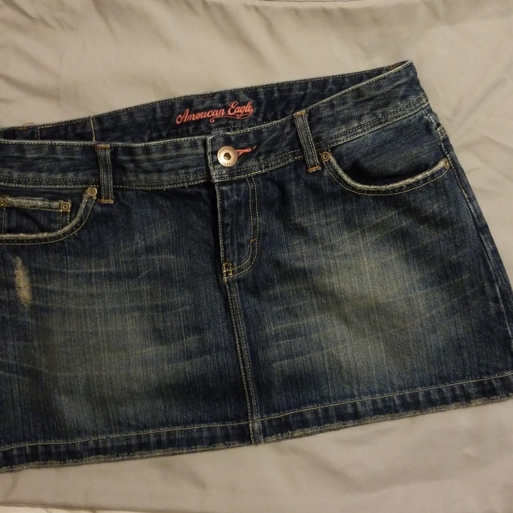 American Eagle Denim Skirt with pocket detail